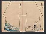 Model Book (Hinagata chō) ひながた帳, Unidentified artist, Watercolor and ink on paper, Japan