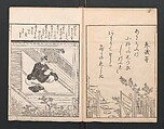 Picture Book: Ogura Hill (Ehon Ogurayama) 絵本小倉山, Nishikawa Sukenobu 西川祐信 (Japanese, 1671–1750), Thirteen double-page monochrome illustrations; ink on paper, Japan