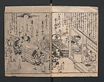 The Style of Woman's Fashion (Jochū ehon fūzoku yō) 女中絵本風俗容, Terasawa Masatsugu 寺沢昌次 (Japanese, died 1790), Black and white illustrations with captions; ink on paper, Japan
