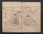 The Mrawing manual: The Evergreens (Ehon Tokiwagusa) 絵本常盤草, Nishikawa Sukenobu 西川祐信 (Japanese, 1671–1750), One volume, black and white, twenty-five double-page sheets; ink on paper, Japan