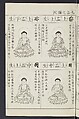 Buddhist Figures and Their Attributes [Meiji edition] (Meiji zōho shoshū butsuzō zui)  明治増補諸宗佛像図彙, Kino Shūshin 紀秀信 (Japanese, active 1783), Ink on paper, Japan