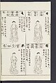 Buddhist Figures and Their Attributes [Meiji edition] (Meiji zōho shoshū butsuzō zui)  明治増補諸宗佛像図彙, Kino Shūshin 紀秀信 (Japanese, active 1783), Ink on paper, Japan