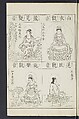 Buddhist Figures and Their Attributes [Meiji edition] (Meiji zōho shoshū butsuzō zui)  明治増補諸宗佛像図彙, Kino Shūshin 紀秀信 (Japanese, active 1783), Ink on paper, Japan