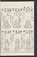 Buddhist Figures and Their Attributes [Meiji edition] (Meiji zōho shoshū butsuzō zui)  明治増補諸宗佛像図彙, Kino Shūshin 紀秀信 (Japanese, active 1783), Ink on paper, Japan