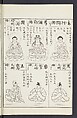 Buddhist Figures and Their Attributes [Meiji edition] (Meiji zōho shoshū butsuzō zui)  明治増補諸宗佛像図彙, Kino Shūshin 紀秀信 (Japanese, active 1783), Ink on paper, Japan