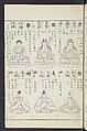 Buddhist Figures and Their Attributes [Meiji edition] (Meiji zōho shoshū butsuzō zui)  明治増補諸宗佛像図彙, Kino Shūshin 紀秀信 (Japanese, active 1783), Ink on paper, Japan