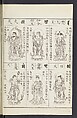 Buddhist Figures and Their Attributes [Meiji edition] (Meiji zōho shoshū butsuzō zui)  明治増補諸宗佛像図彙, Kino Shūshin 紀秀信 (Japanese, active 1783), Ink on paper, Japan