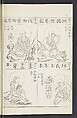 Buddhist Figures and Their Attributes [Meiji edition] (Meiji zōho shoshū butsuzō zui)  明治増補諸宗佛像図彙, Kino Shūshin 紀秀信 (Japanese, active 1783), Ink on paper, Japan