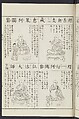 Buddhist Figures and Their Attributes [Meiji edition] (Meiji zōho shoshū butsuzō zui)  明治増補諸宗佛像図彙, Kino Shūshin 紀秀信 (Japanese, active 1783), Ink on paper, Japan