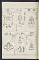 Buddhist Figures and Their Attributes [Meiji edition] (Meiji zōho shoshū butsuzō zui)  明治増補諸宗佛像図彙, Kino Shūshin 紀秀信 (Japanese, active 1783), Ink on paper, Japan