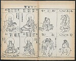 Buddhist Figures and Their Attributes (Zōho shoshū Butsuzō zui) 増補諸宗 佛像図彙, Kino Shūshin 紀秀信 (Japanese, active 1783), Set of five volumes; ink on paper, Japan