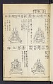 Buddhist Figures and Their Attributes (Zōho shoshū Butsuzō zui) 増補諸宗 佛像図彙, Kino Shūshin 紀秀信 (Japanese, active 1783), Set of five volumes; ink on paper, Japan