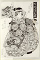 Album of prints from the series A Tōkaidō Board Game of Courtesans, Fifty-three Pairings in the Yoshiwara (Keisei dōchū sugoroku, Mitate Yoshiwara gojūsan tsui), Keisai Eisen (Japanese, 1790–1848), Fifty-six woodblock prints mounted as an album; ink and color on paper, Japan