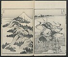 One Hundred Views of Mount Fuji (Fugaku Hyakkei shohen) 富嶽百景 初編, Katsushika Hokusai 葛飾北斎 (Japanese, Tokyo (Edo) 1760–1849 Tokyo (Edo)), Woodblock print; ink on paper, Japan