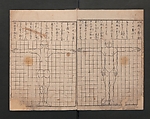 Abbreviated Drawing Styles (Figures)  (Ryakuga shiki)  略画式 (人物), Kuwagata Keisai 鍬形蕙斎 (Japanese, 1764–1824), Woodblock printed book; ink and color on paper, Japan