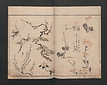 Abbreviated Drawing Styles (Figures)  (Ryakuga shiki)  略画式 (人物), Kuwagata Keisai 鍬形蕙斎 (Japanese, 1764–1824), Woodblock printed book; ink and color on paper, Japan