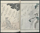 Poems on One Hundred Ghost Stories (Kyōka hyaku monogatari) 狂歌百物語, Masazumi Ryusai 正澄竜斎 (Japanese, active 19th century), Polychrome woodblock printed book; ink and color on paper, Japan