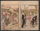 Prosperity of the Family (Ehon sakae gusa) 絵本栄家種, Katsukawa Shunchō 勝川春潮 (Japanese, active ca. 1783–95), Two volumes; ink and color on paper, Japan