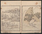 Album of Landscape Paintings by Ichiro Yashima (Ichirō gafu) 一老画譜, Yashima Gakutei 八島岳亭 (Japanese, 1786?–1868), Ink and color on paper, Japan