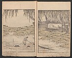 Album of Landscape Paintings by Ichiro Yashima (Ichirō gafu) 一老画譜, Yashima Gakutei 八島岳亭 (Japanese, 1786?–1868), Ink and color on paper, Japan