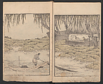 Album of Landscape Paintings by Ichiro Yashima (Ichirō gafu) 一老画譜, Yashima Gakutei 八島岳亭 (Japanese, 1786?–1868), Ink and color on paper, Japan