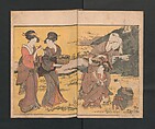 Picture Book of Flowers of the Four Seasons (Ehon shiki no hana) 絵本四季花, Kitagawa Utamaro 喜多川歌麿 (Japanese, ca. 1754–1806), Set of two polychrome woodblock printed books; ink and color on paper, Japan