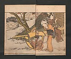 Picture Book of Flowers of the Four Seasons (Ehon shiki no hana) 絵本四季花, Kitagawa Utamaro 喜多川歌麿 (Japanese, ca. 1754–1806), Set of two polychrome woodblock printed books; ink and color on paper, Japan