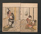 Picture Book of Flowers of the Four Seasons (Ehon shiki no hana) 絵本四季花, Kitagawa Utamaro 喜多川歌麿 (Japanese, ca. 1754–1806), Set of two polychrome woodblock printed books; ink and color on paper, Japan