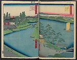 Hatsune Riding Ground, from the series One Hundred Famous Views of Edo  (Meisho Edo hyakkei) 名所江戸百景), Utagawa Hiroshige 歌川広重 (Japanese, Tokyo (Edo) 1797–1858 Tokyo (Edo)), Polychrome woodblock printed book; ink and color on paper, Japan