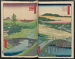 Hatsune Riding Ground, from the series One Hundred Famous Views of Edo  (Meisho Edo hyakkei) 名所江戸百景), Utagawa Hiroshige 歌川広重 (Japanese, Tokyo (Edo) 1797–1858 Tokyo (Edo)), Polychrome woodblock printed book; ink and color on paper, Japan
