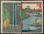 Hatsune Riding Ground, from the series One Hundred Famous Views of Edo  (Meisho Edo hyakkei) 名所江戸百景), Utagawa Hiroshige 歌川広重 (Japanese, Tokyo (Edo) 1797–1858 Tokyo (Edo)), Polychrome woodblock printed book; ink and color on paper, Japan