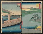 Hatsune Riding Ground, from the series One Hundred Famous Views of Edo  (Meisho Edo hyakkei) 名所江戸百景), Utagawa Hiroshige 歌川広重 (Japanese, Tokyo (Edo) 1797–1858 Tokyo (Edo)), Polychrome woodblock printed book; ink and color on paper, Japan