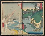 Hatsune Riding Ground, from the series One Hundred Famous Views of Edo  (Meisho Edo hyakkei) 名所江戸百景), Utagawa Hiroshige 歌川広重 (Japanese, Tokyo (Edo) 1797–1858 Tokyo (Edo)), Polychrome woodblock printed book; ink and color on paper, Japan