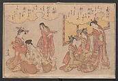 Twenty-four Illustrations of Poems of the Thirty-six Poets, Torii Kiyonaga 鳥居清長 (Japanese, 1752–1815), Ink and color on paper, Japan