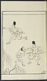 Story of Michizane Sugawara, known as Tenjin (Tenjin engi) 天神縁起, Reizen Saburo Tametaka 冷泉(岡田)為恭 (died 1864), Ink and color on paper, Japan