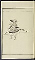 Story of Michizane Sugawara, known as Tenjin (Tenjin engi) 天神縁起, Reizen Saburo Tametaka 冷泉(岡田)為恭 (died 1864), Ink and color on paper, Japan