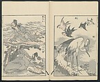 Transmitting the Spirit, Revealing the Form of Things: Hokusai Sketchbooks (Denshin kaishu: Hokusai manga, jūgohen) 伝神開手 北斎漫画 十五編: vol. 15, Katsushika Hokusai 葛飾北斎 (Japanese, Tokyo (Edo) 1760–1849 Tokyo (Edo)), Woodblock printed book; ink and color on paper, Japan