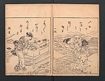 Picture Book: Flowers Yet to be Picked (Ehon Suetsumuhana)  絵本末摘花, Nishikawa Sukenobu 西川祐信 (Japanese, 1671–1750), Woodblock printed book; ink and color on paper, Japan