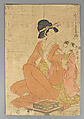 Bundle of Prints (Untitled), Woodblock print; ink and color on paper, Japan