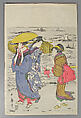 Bundle of Prints (Untitled), Woodblock print; ink and color on paper, Japan