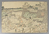 Bundle of Prints (Untitled), Woodblock print; ink and color on paper, Japan