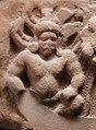 Lintel with Dancers and Musicians Flanked by  Nagarajas, Sandstone, Central Cambodia