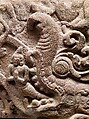 Lintel Celebrating Lakshmi, Sandstone, Eastern Cambodia