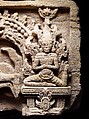Lintel Depicting Vishnu Anantasayin and the Birth of Brahma, Sandstone, Western Cambodia
