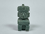 Figure of Idol, Jadeite, sage-green, Mixtec (Oaxaca, Mexico)