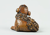 Netsuke of Qilin, Wood, Japan