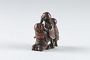 Netsuke of Group of Figures, Wood, Japan