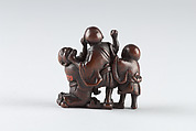 Netsuke of Group of Figures, Wood, Japan