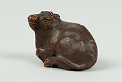 Netsuke of Ox, Wood, Japan