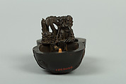 Netsuke Containing Dragon and Figures, Wood, Japan